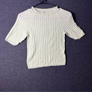 Free people intimately women’s xs ribbed shirt short sleeve stretchy y2k stripe